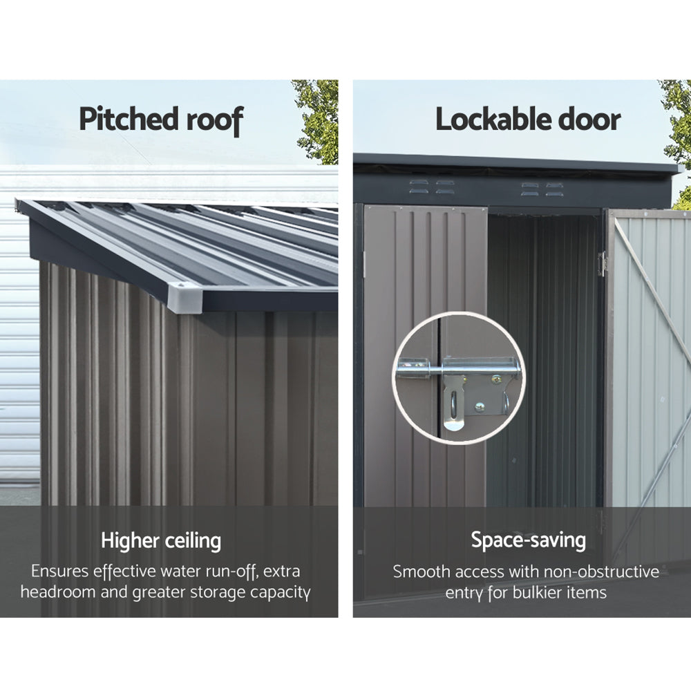 Giantz Garden Shed Sheds Outdoor Storage 2.31x1.31M Tool Workshop Shelter Giantz