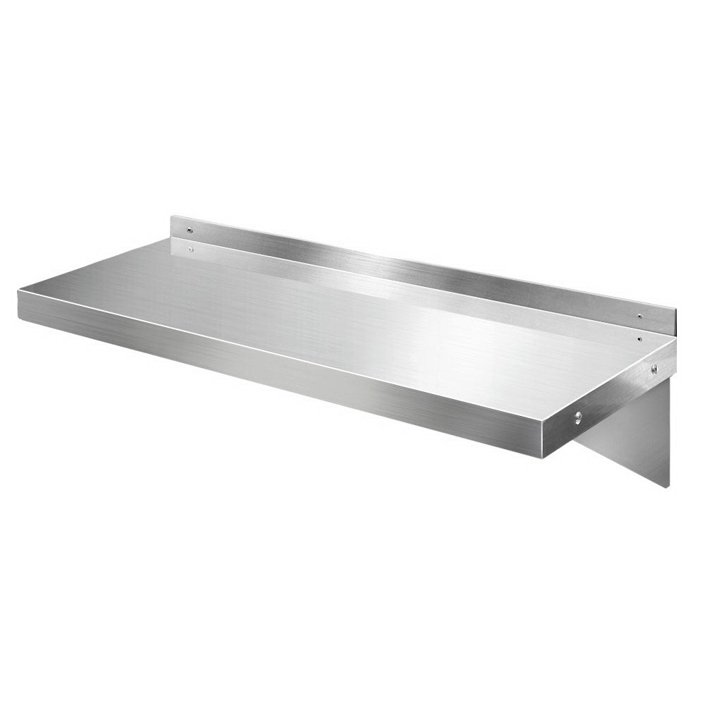 Stainless Steel Wall Shelf Kitchen Shelves Rack Mounted Display Shelving 900mm freeshipping - Awezingly