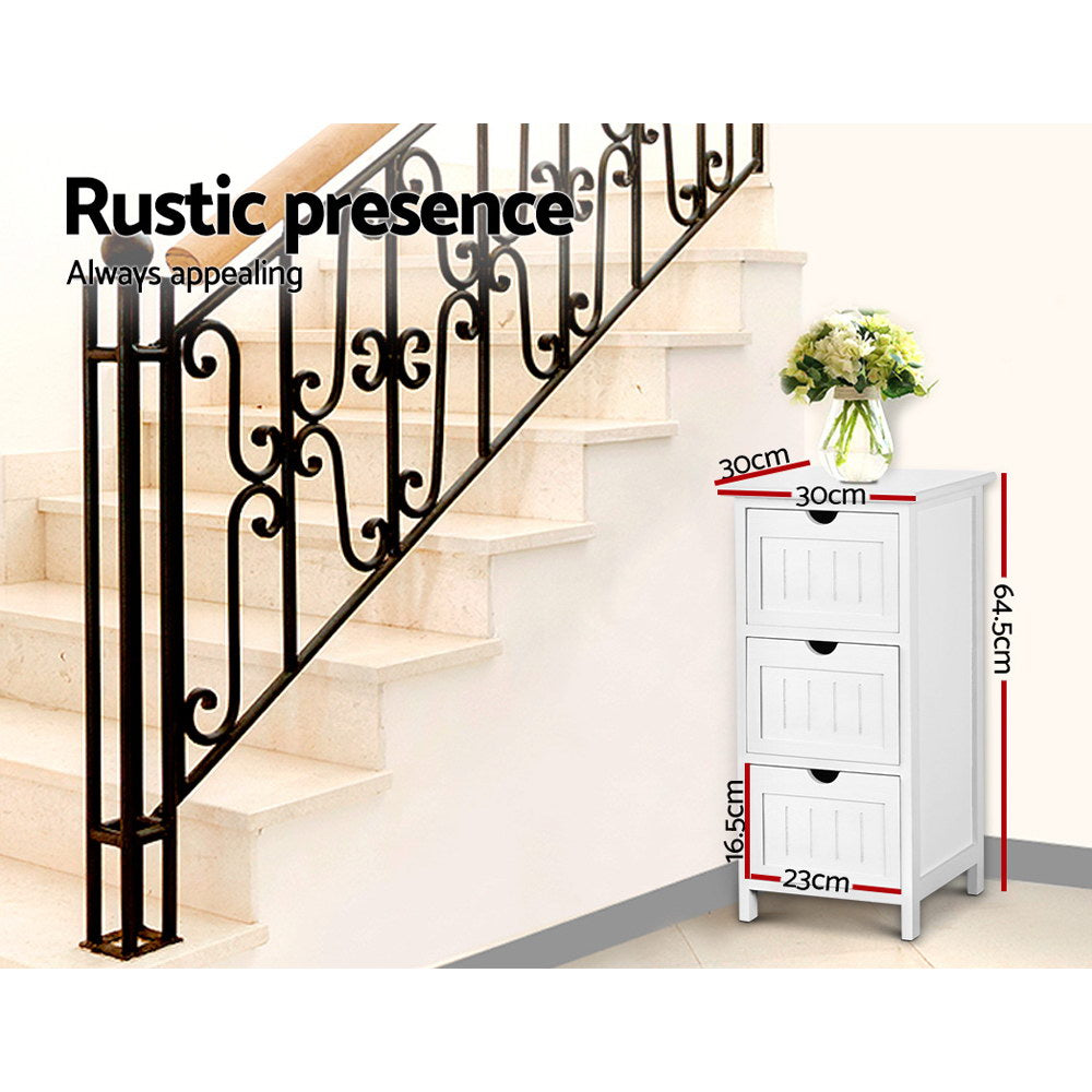 Artiss Bedside Table - White freeshipping - Awezingly