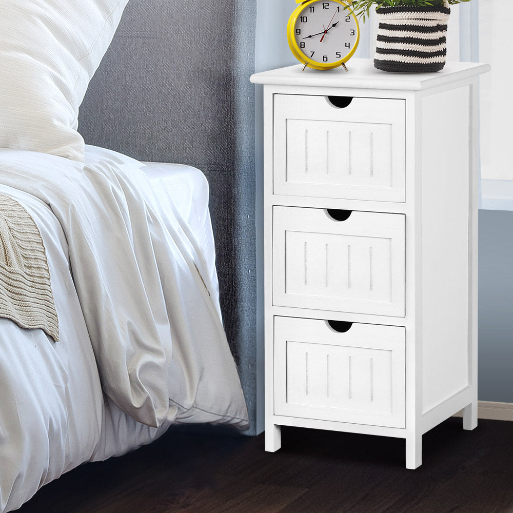 Artiss Bedside Table - White freeshipping - Awezingly