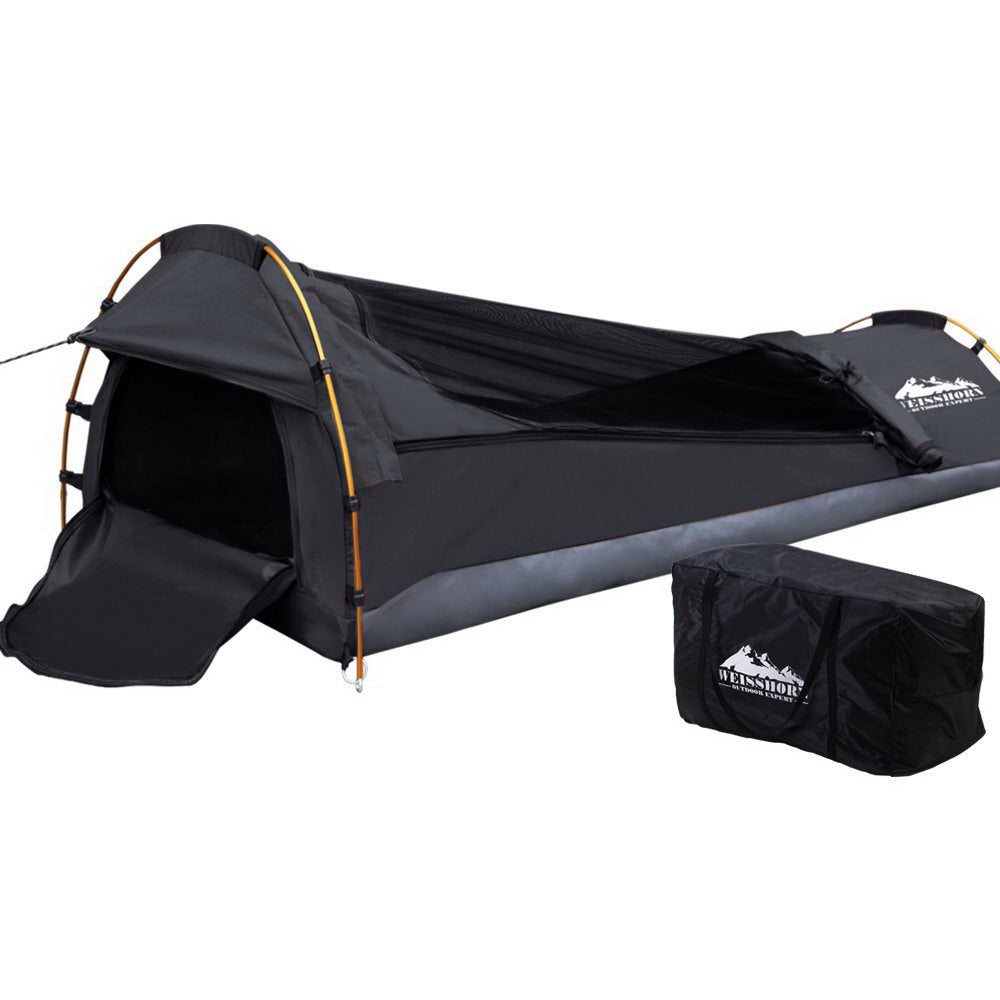 Weisshorn Camping Swags Single Biker Swag Grey Ripstop Canvas freeshipping - Awezingly