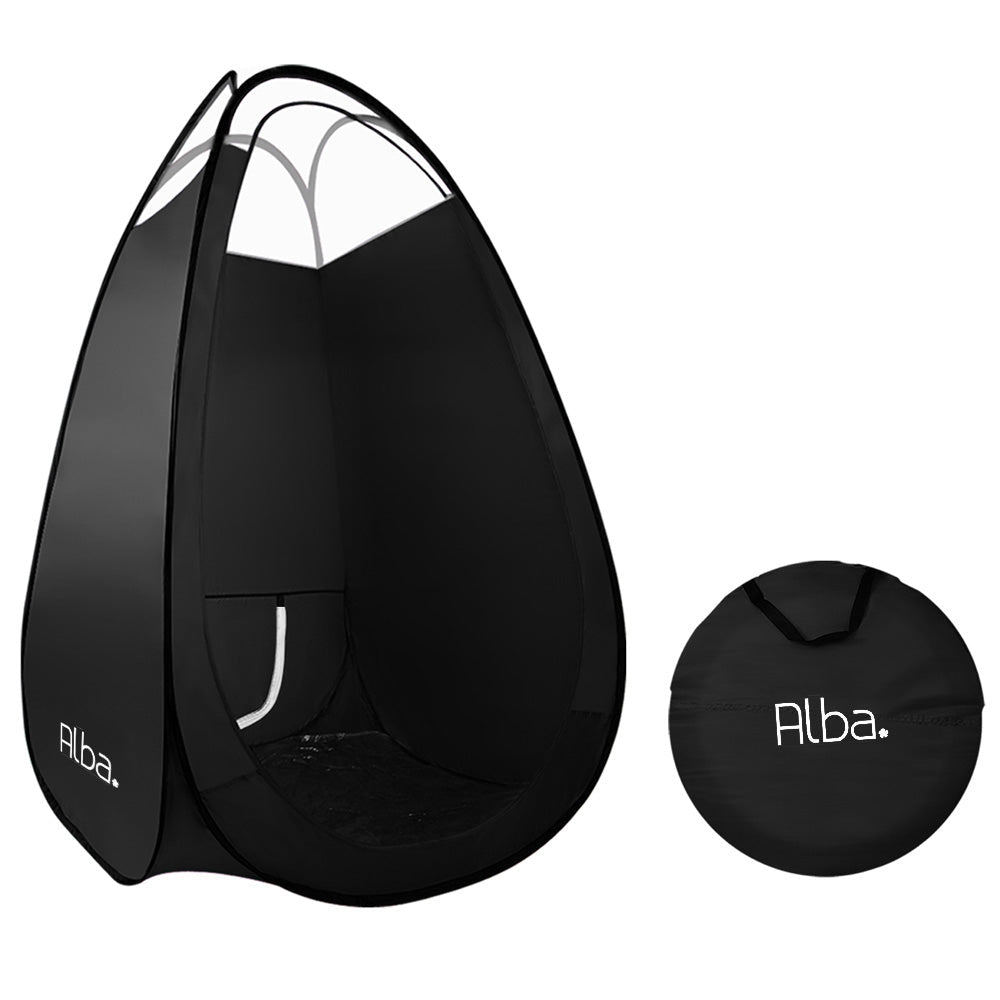 Portable Pop Up Tanning Tent - Black Does not apply