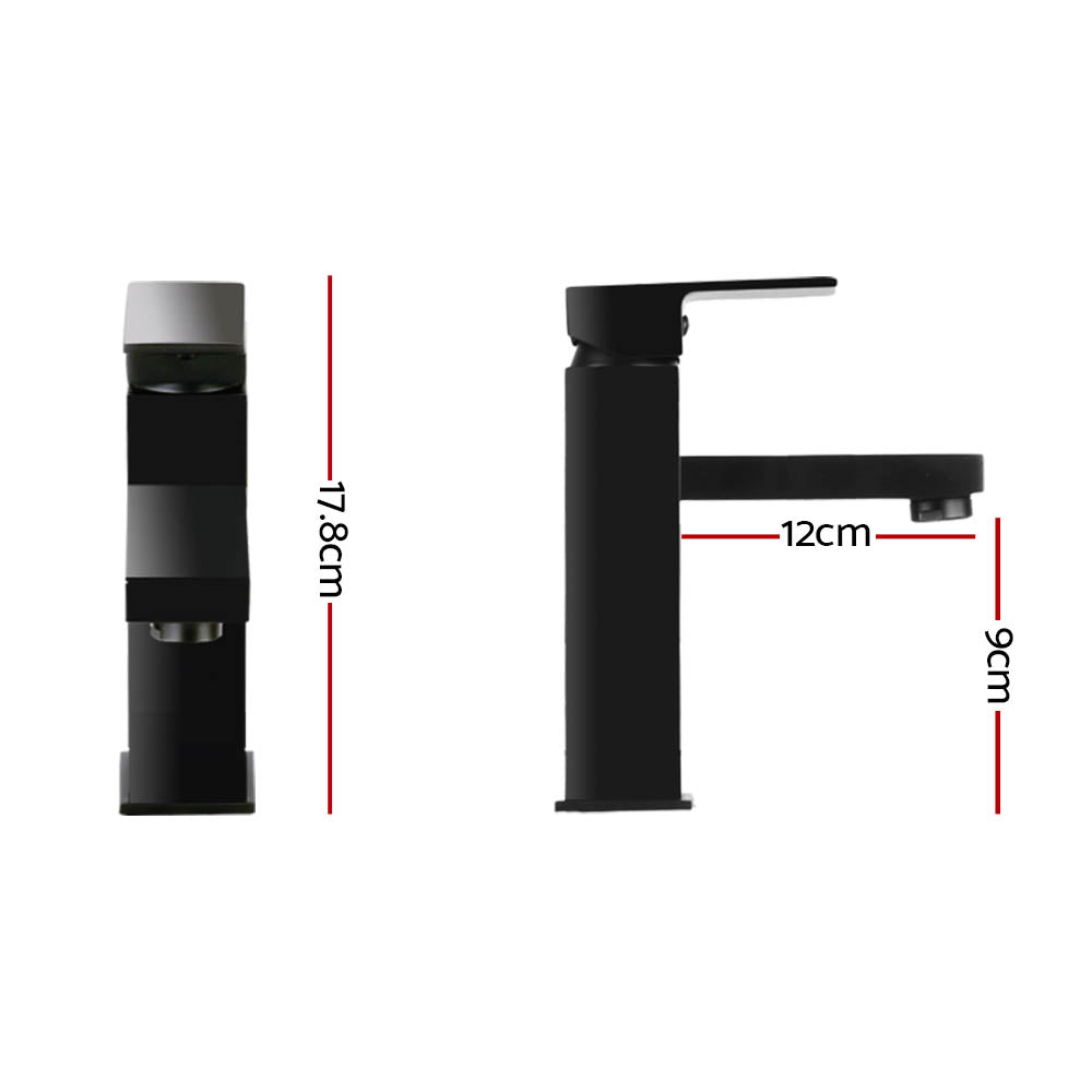 Cefito Basin Mixer Tap Faucet Bathroom Vanity Counter Top WELS Standard Brass Black Cefito