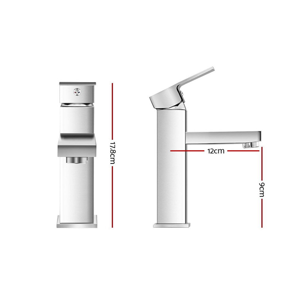 Cefito Basin Mixer Tap Faucet Bathroom Vanity Counter Top WELS Standard Brass Silver freeshipping - Awezingly