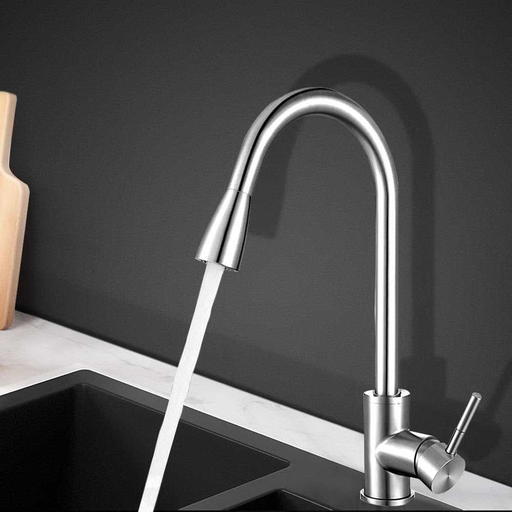 Cefito Pull-out Mixer Faucet Tap - Silver Cefito