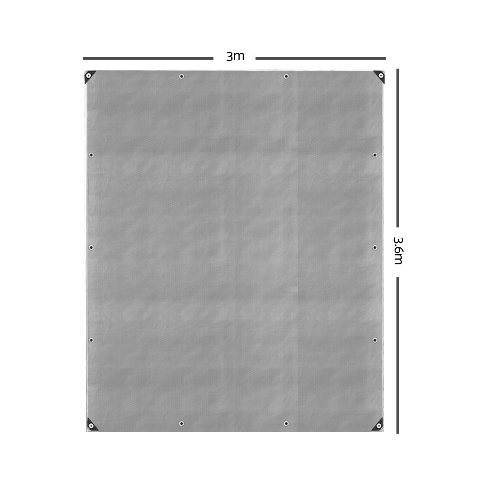 Instahut 3 x 3.6m Heavy Duty Poly Tarp freeshipping - Awezingly