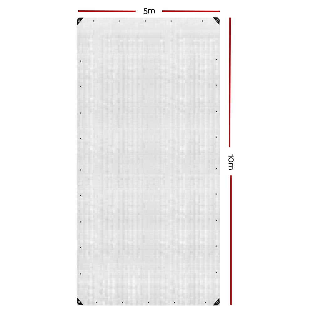 Instahut 5x10m Heavy Duty Poly Tarps Tarpaulin Camping Cover Clear freeshipping - Awezingly