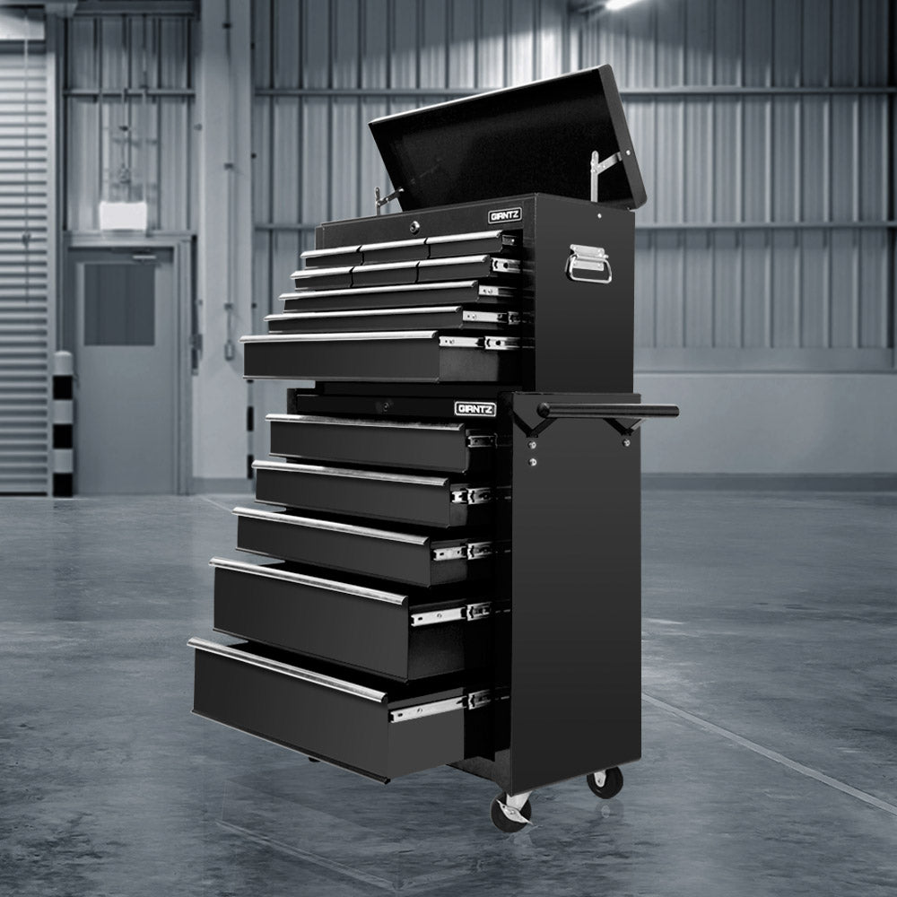 Giantz 14 Drawers Toolbox Chest Cabinet Mechanic Trolley Garage Tool Storage Box Giantz