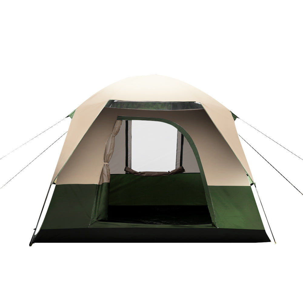 Weisshorn Family Camping Tent 4 Person Hiking Beach Tents Green Weisshorn