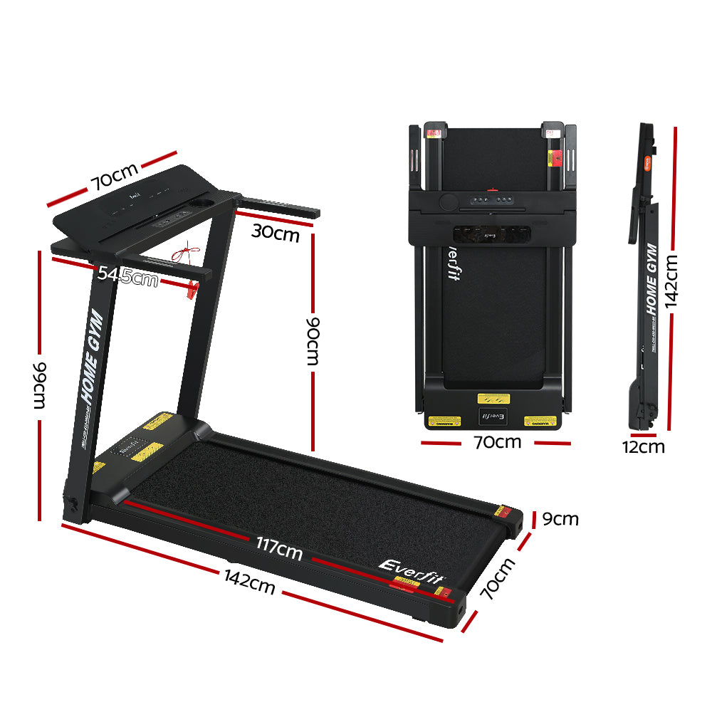 Everfit Treadmill Electric Fully Foldable Home Gym Exercise Fitness Black Everfit