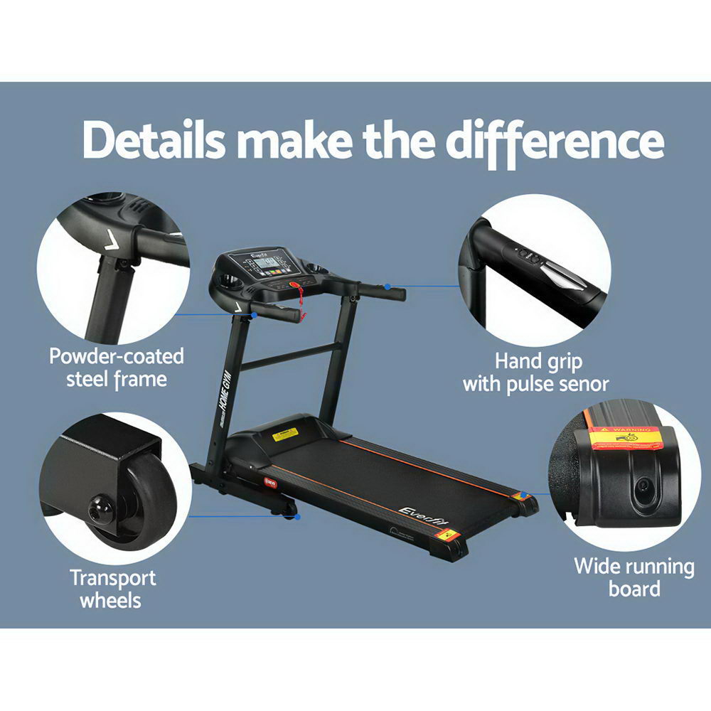 Everfit Electric Treadmill MIG41 40cm Running Home Gym Machine Fitness 12 Speed Level Foldable Design Everfit