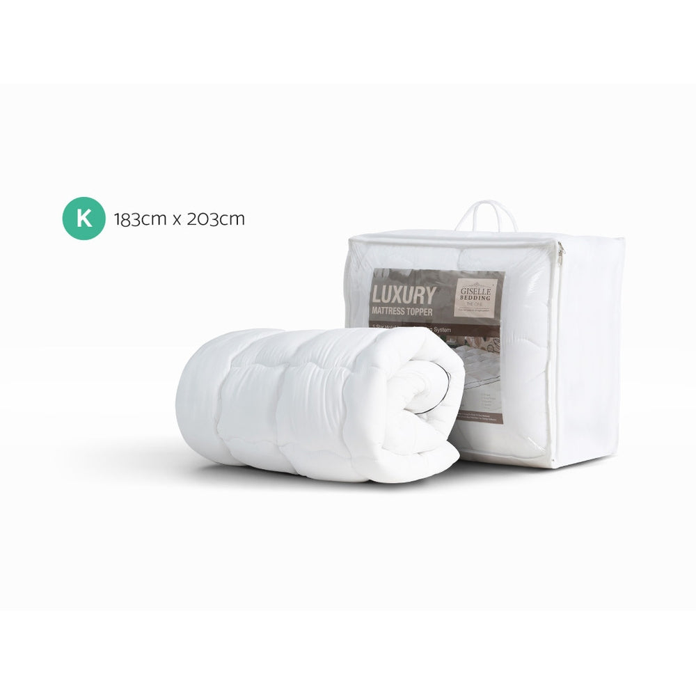 Giselle Bedding Mattress Topper Pillowtop - King Giselle Bedding