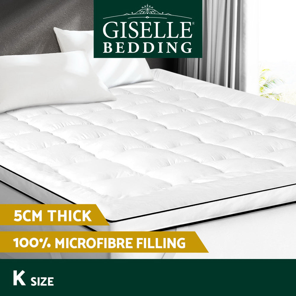 Giselle Bedding Mattress Topper Pillowtop - King Giselle Bedding
