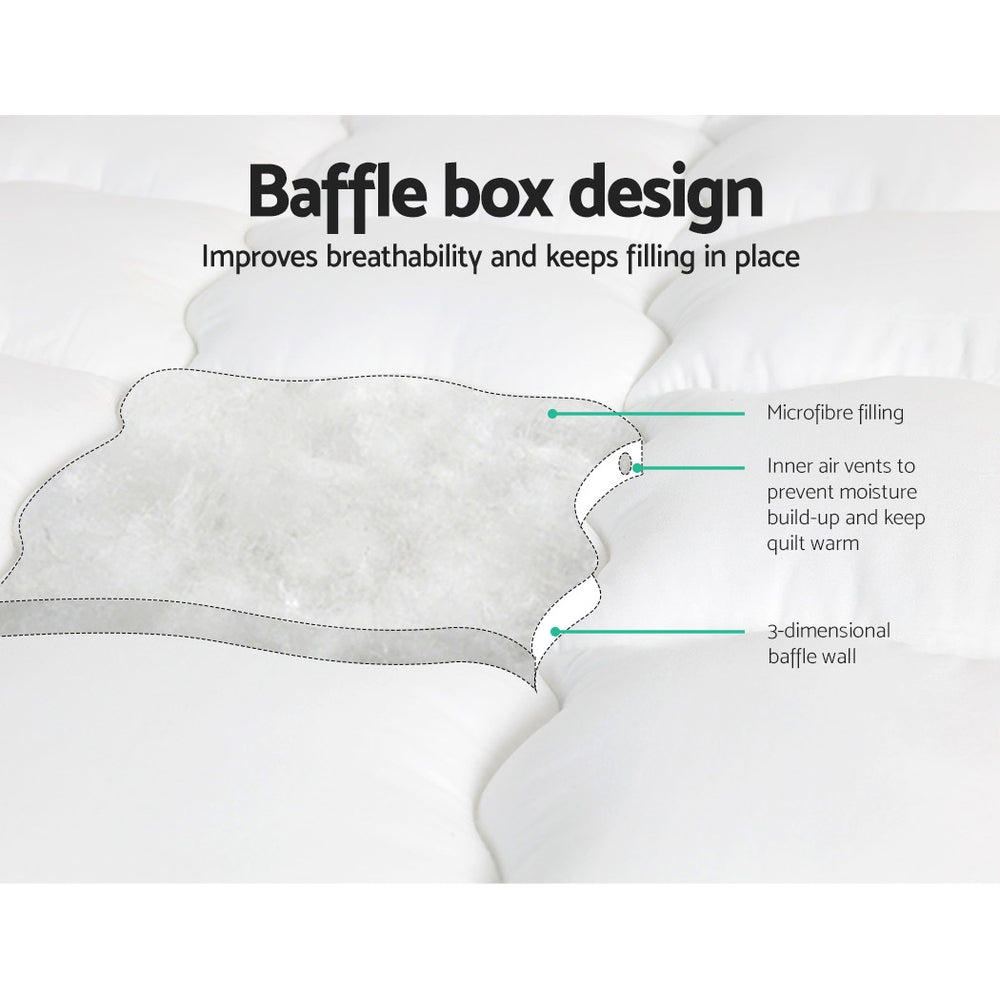 Giselle Bedding Mattress Topper Pillowtop - King Giselle Bedding