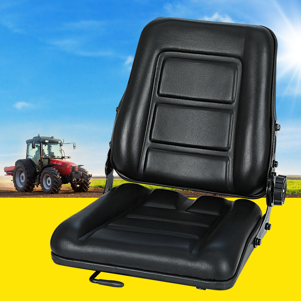 Giantz Adjustable Tractor Seat Forklift Excavator Truck Universal Backrest Chair Giantz