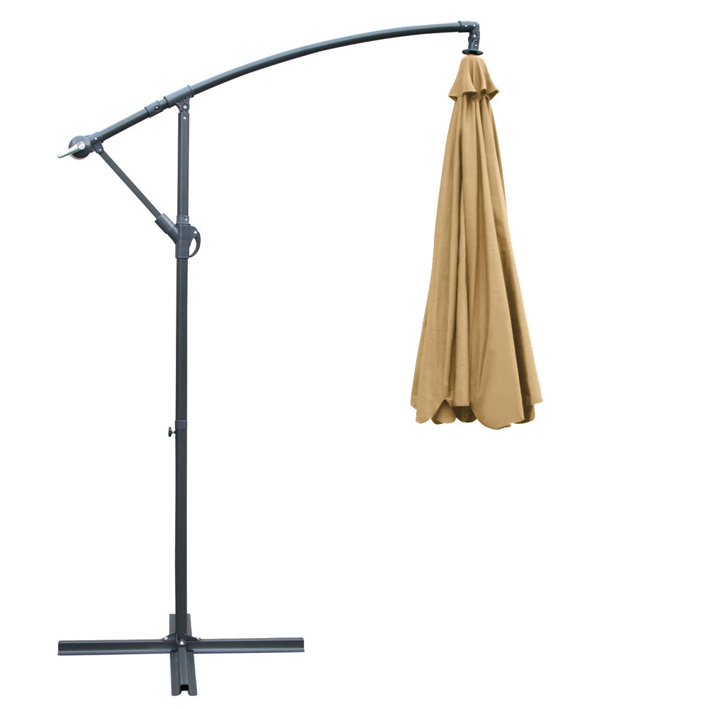 Instahut 3M Outdoor Umbrella - Beige freeshipping - Awezingly