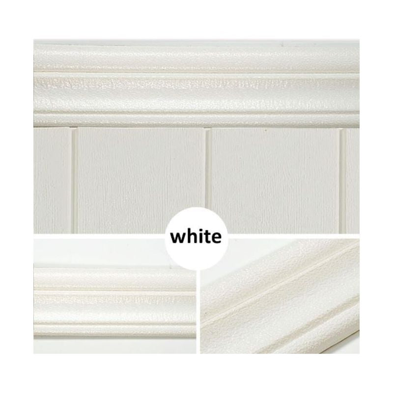 3D Foam Wall Edge Strip Self Adhesive Baseboard Waist Line Boarder 5PCS Does not apply