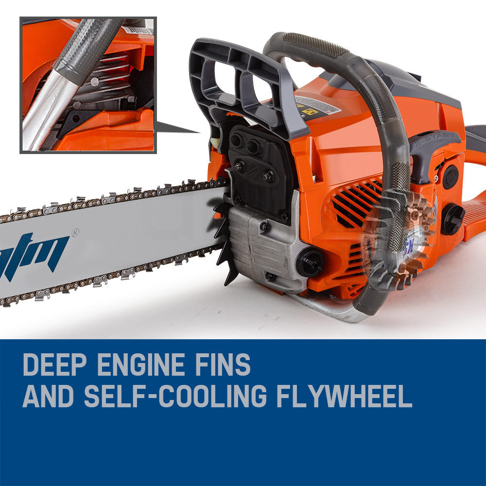MTM Chainsaw Petrol Commercial 20 Bar E-Start Tree Pruning Chain Saw HP Does not apply