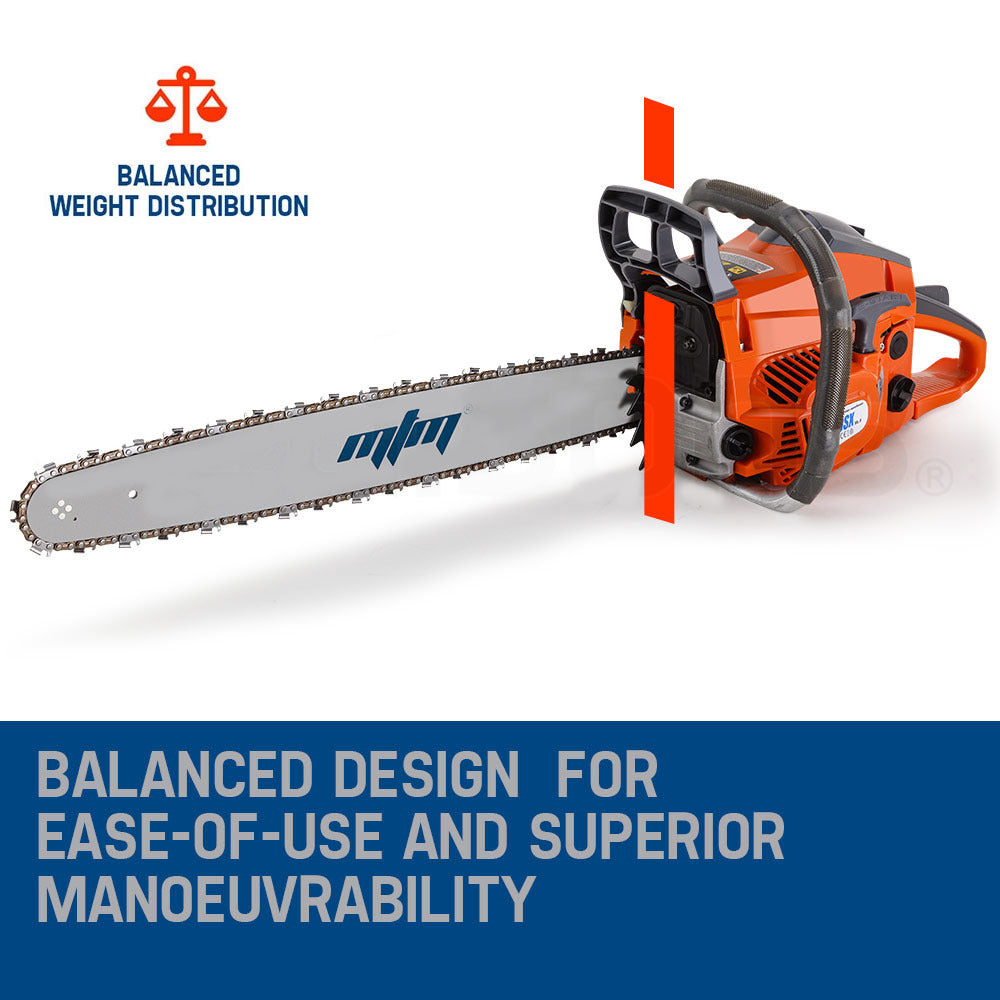 MTM Chainsaw Petrol Commercial 20 Bar E-Start Tree Pruning Chain Saw HP Does not apply