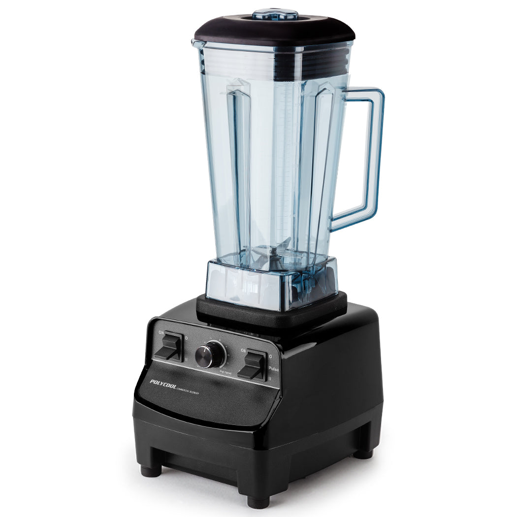 POLYCOOL 2L Commercial Blender Mixer Food Processor Smoothie Ice Crush Black Polycool
