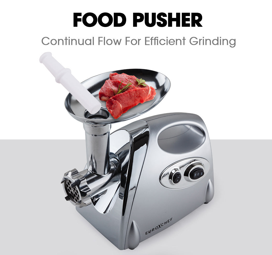 EuroChef 2800W Electric Meat Grinder Mincer Sausage Filler Kibbe Maker EuroChef