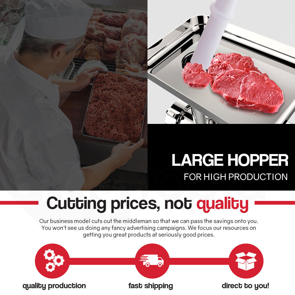 EUROCHEF Meat Grinder Mincer Food Commercial Electric Machine Chopper Shredder EuroChef
