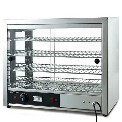 EUROCHEF Electric Food Warmer Display, 1000W, 4-Tier Stainless Steel