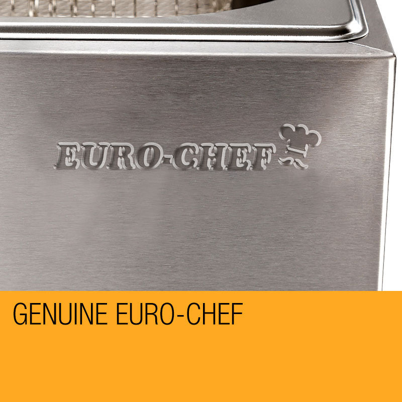 EuroChef Commercial Electric Deep Fryer Twin Frying Basket Chip Cooker Fry EuroChef