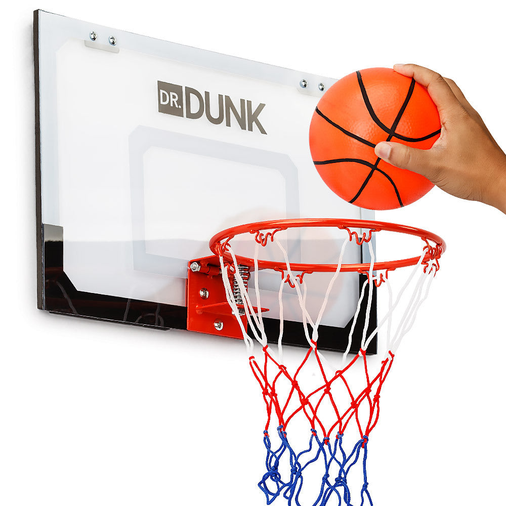 Dr.Dunk Indoor Mini Basketball Hoop Ring Backboard Kit Door Mounted Mount Kid Set Dr.Dunk