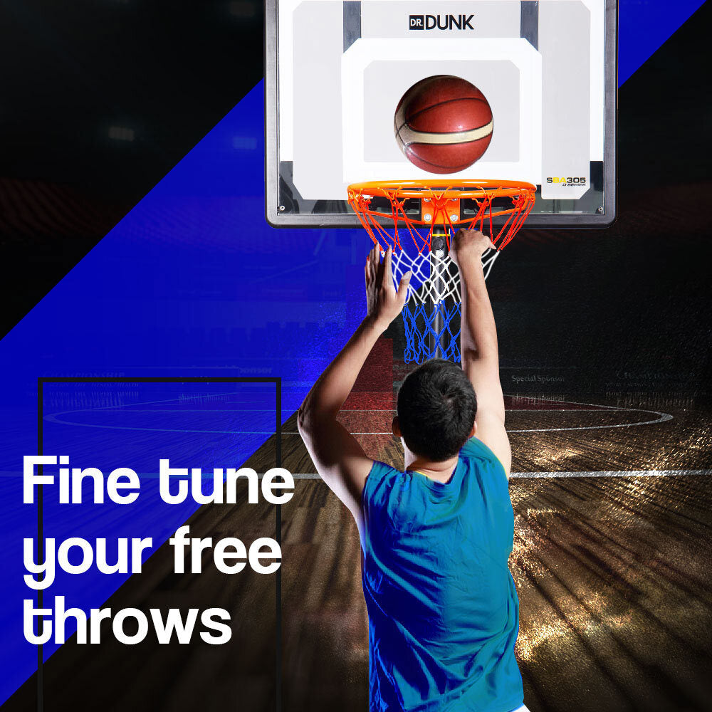 Dr.Dunk Adjustable Basketball Stand System Kids Hoop Portable Height Rim Ring Dr.Dunk
