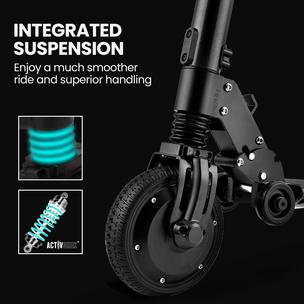ALPHA Peak 300W 10Ah Electric Scooter, Suspension, for Adults or Teens, Black Alpha