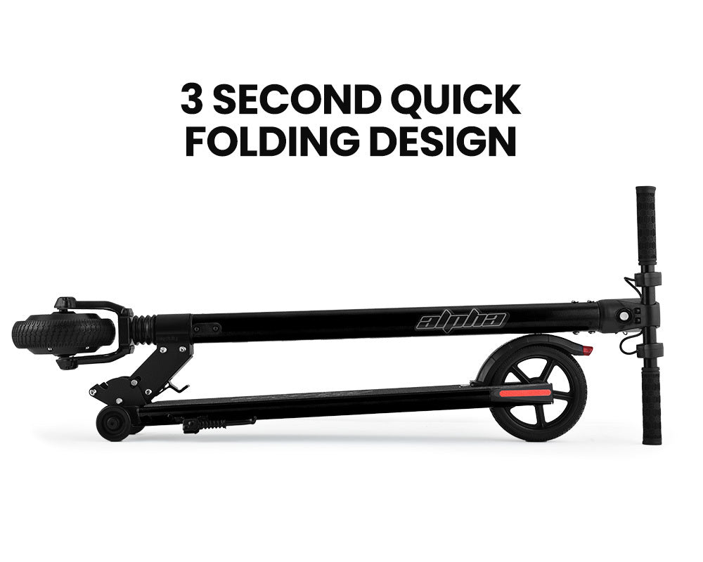 ALPHA Peak 300W 10Ah Electric Scooter, Suspension, for Adults or Teens, Black Alpha
