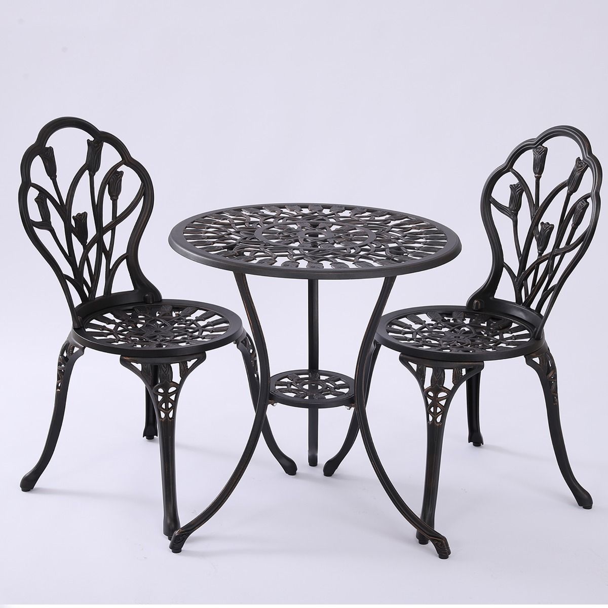 2 Seater Dominique Cast Aluminium Bistro Set Does not apply