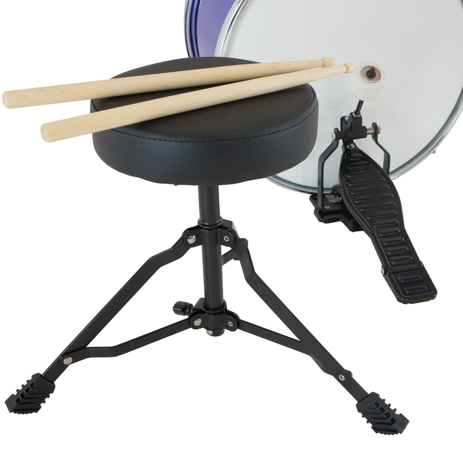 Karrera Children's 4pc Drum Kit - Blue Karrera