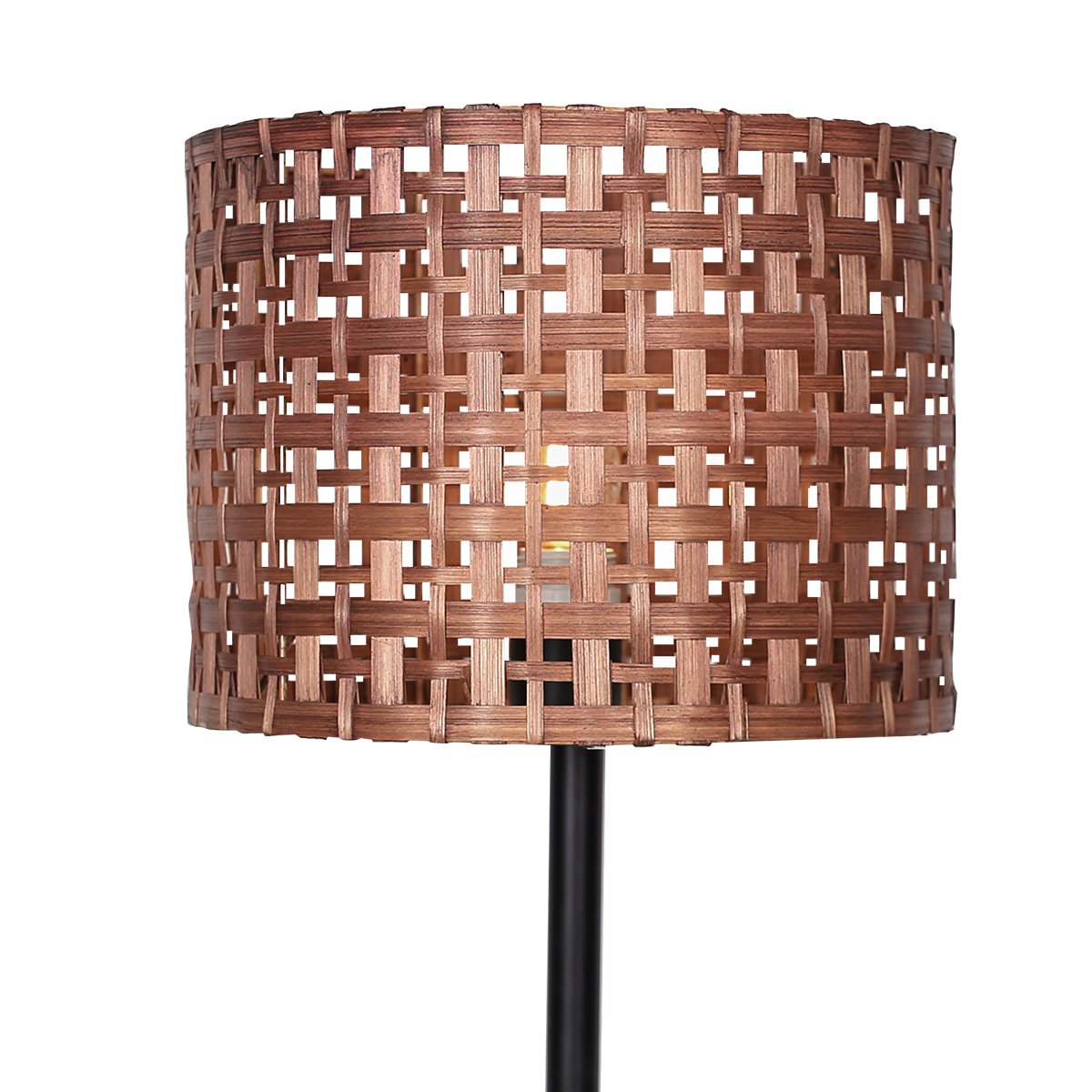 Sarantino Rattan Desk Lamp With Black Marble Base Sarantino