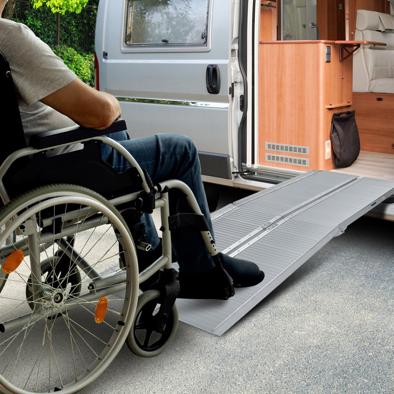 Rigg Aluminium Portable Wheelchair Ramp R02-5ft EQUIPMED