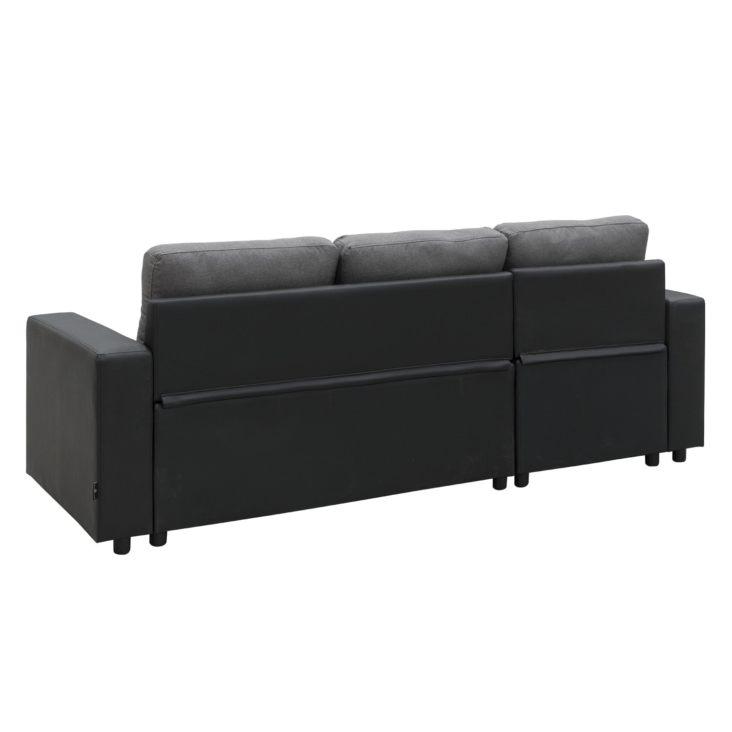 Sarantino Corner Sofa Linen Lounge Couch L-shaped Modular Furniture Home Chaise Grey Sarantino