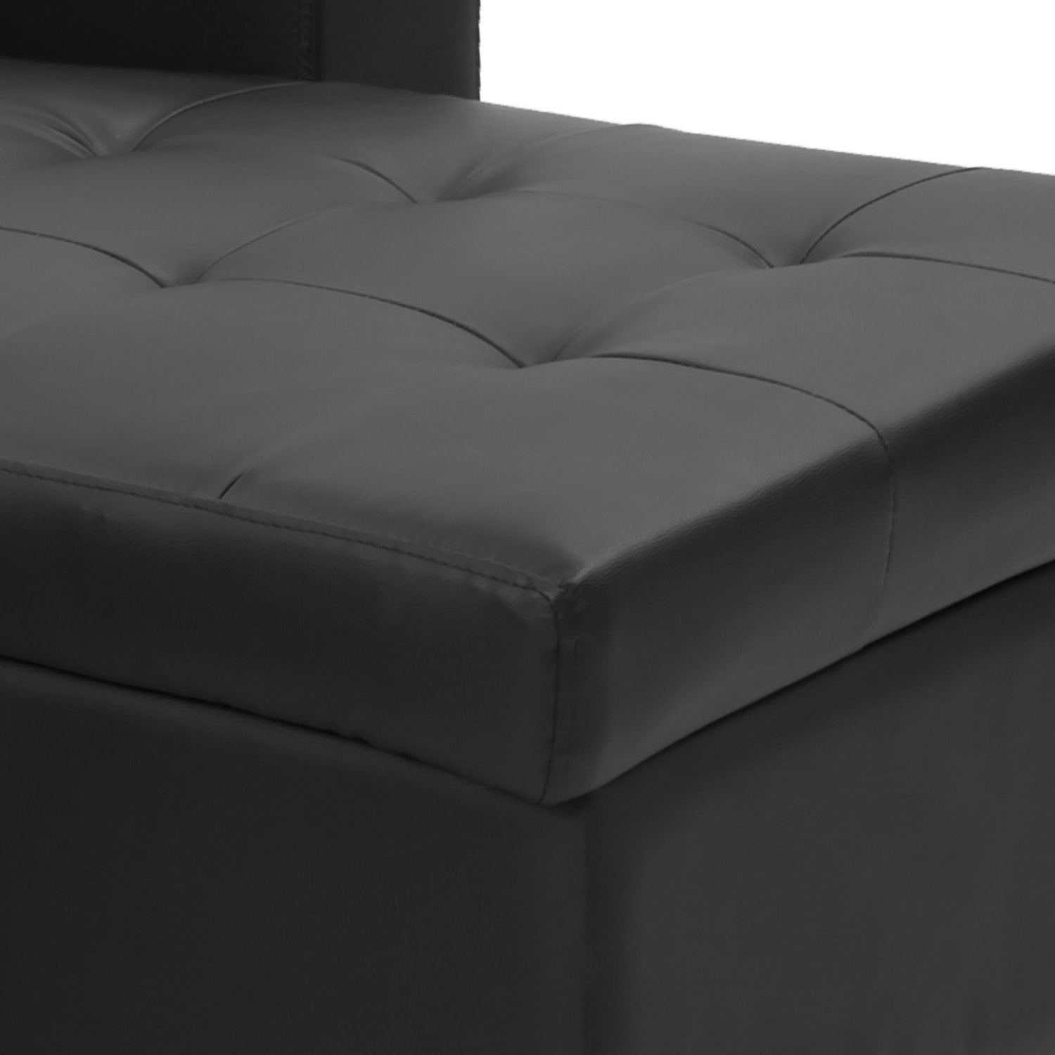 Sarantino Corner Sofa Linen Lounge Couch L-shaped Modular Furniture Home Chaise Grey Sarantino