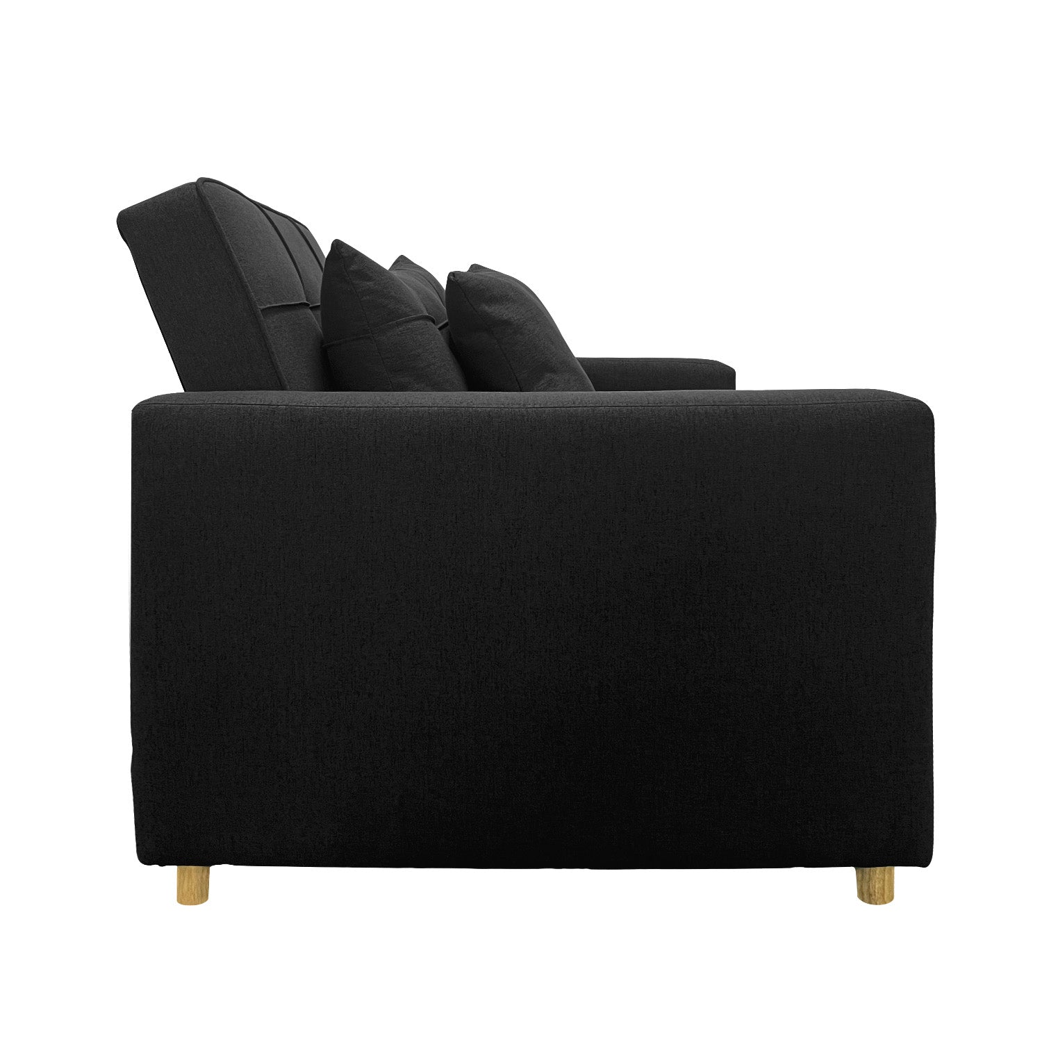 Sarantino Suri 3-in-1 Convertible Lounge Chair Bed - Black Sarantino