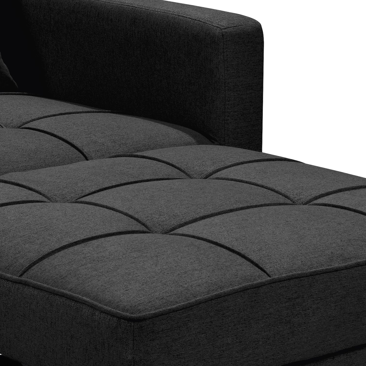 Sarantino Suri 3-in-1 Convertible Lounge Chair Bed - Black Sarantino