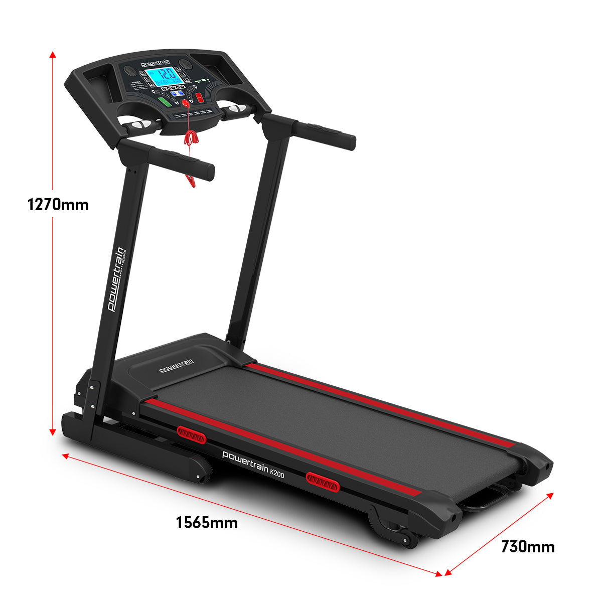 Powertrain K200 Electric Treadmill Folding Home Gym Running Machine Powertrain