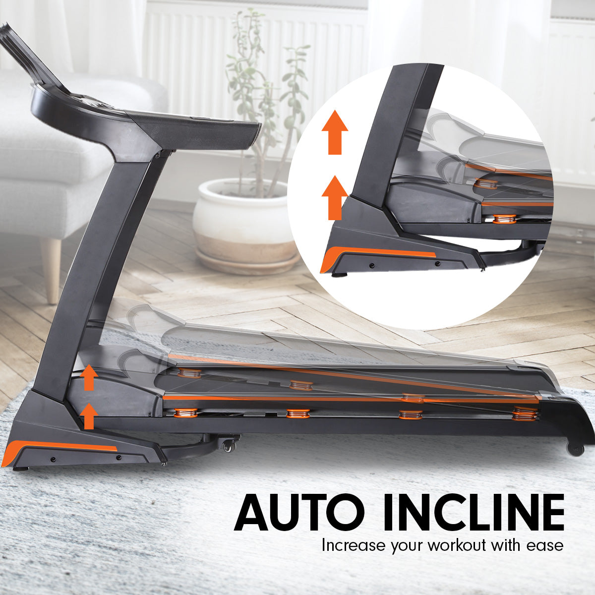 Powertrain V100 Foldable Treadmill Auto Incline Home Gym Cardio Powertrain