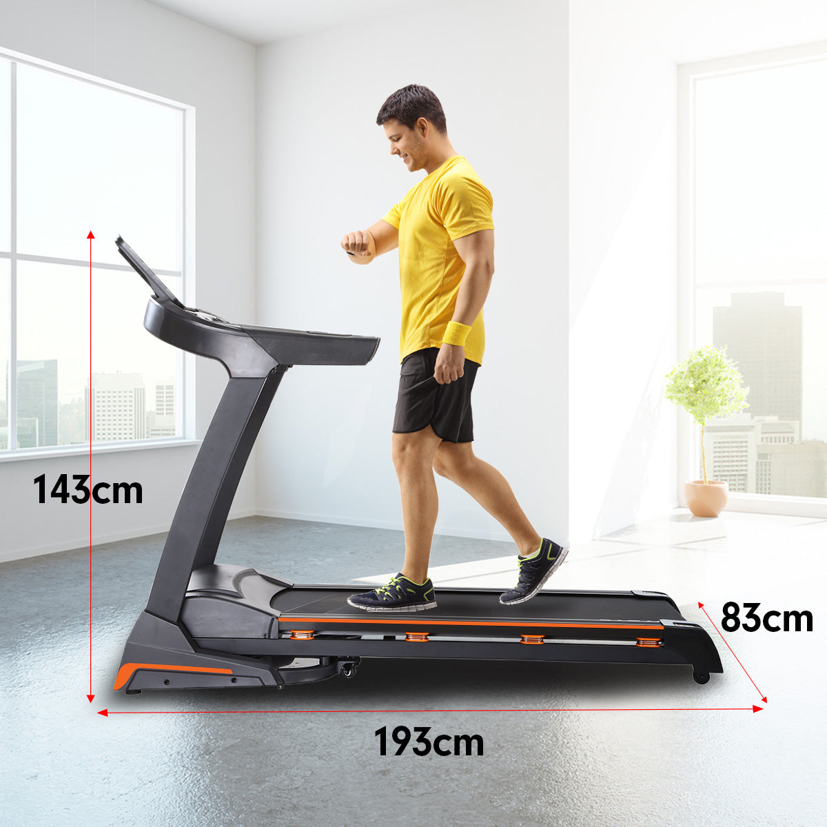 Powertrain V100 Foldable Treadmill Auto Incline Home Gym Cardio Powertrain