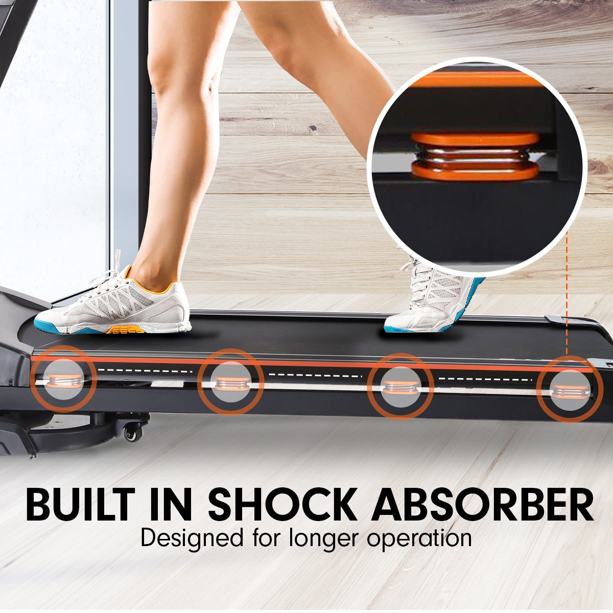 Powertrain V100 Foldable Treadmill Auto Incline Home Gym Cardio Powertrain