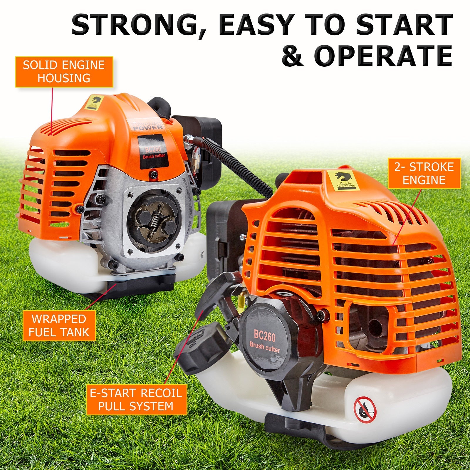 Dynamic Power Garden Whipper Snipper Brush Cutter 26cc with 1 Blade Does not apply