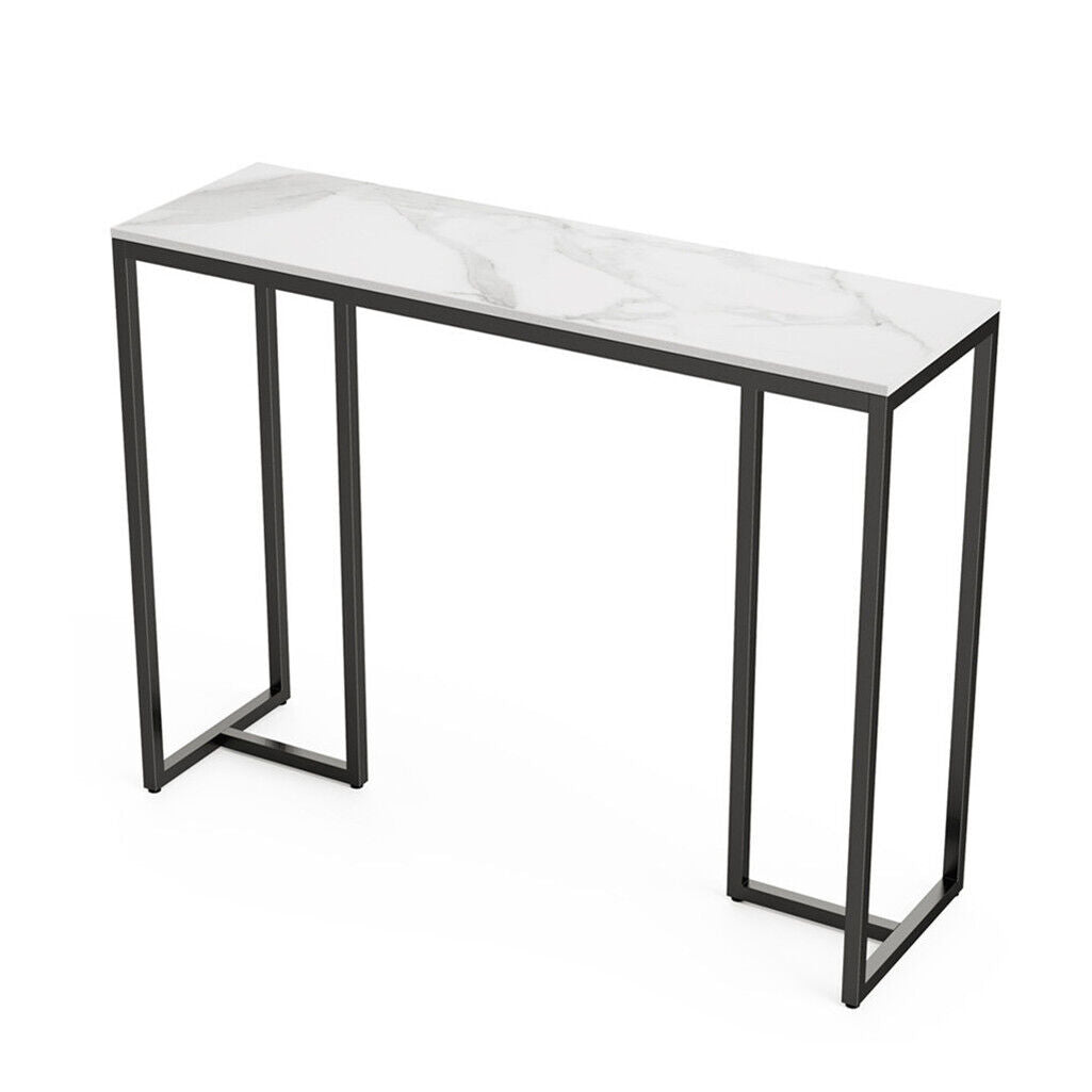 Interior Ave - Stone Marble Console - Marble & Black Does not apply
