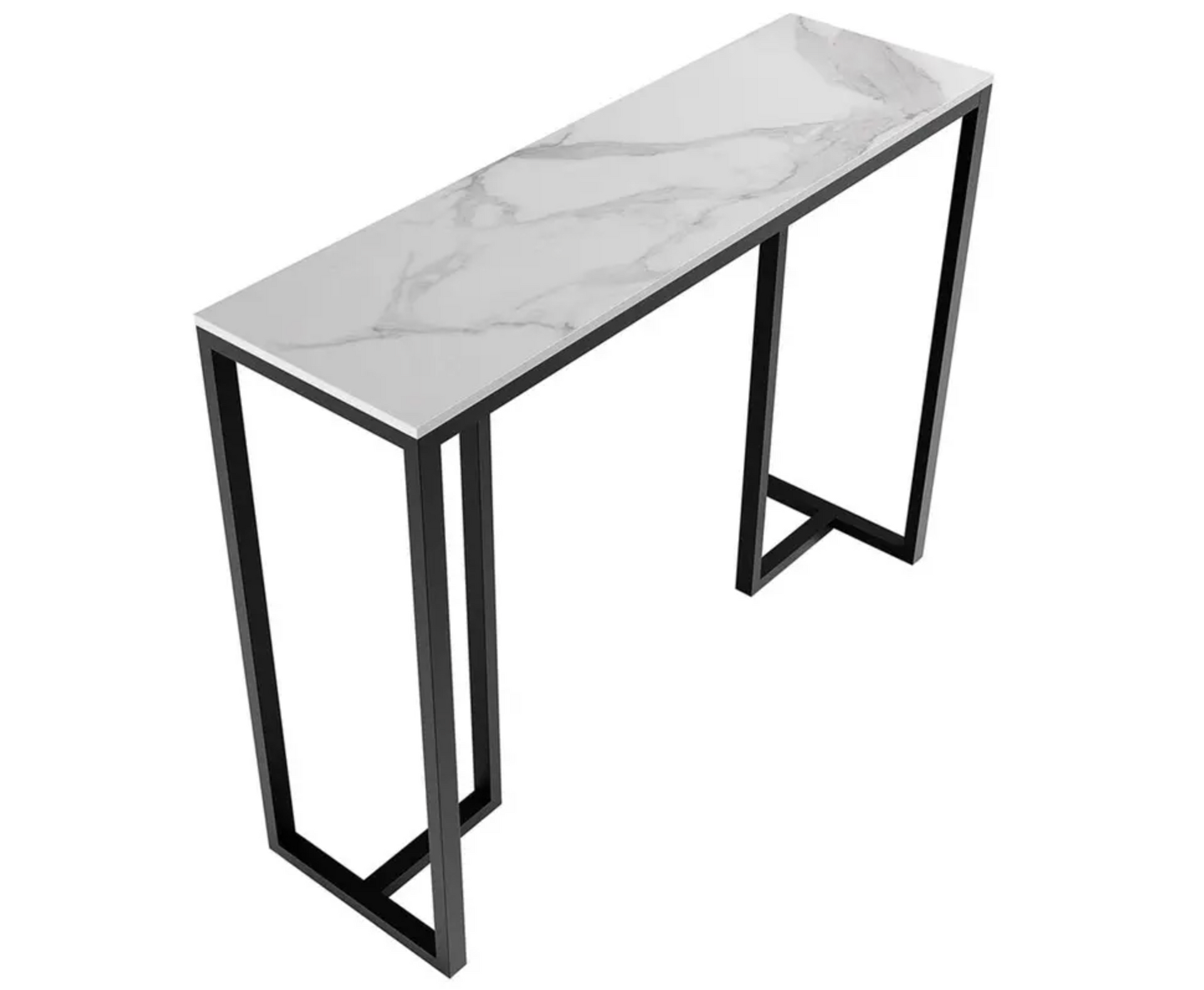 Interior Ave - Stone Marble Console - Marble & Black Does not apply