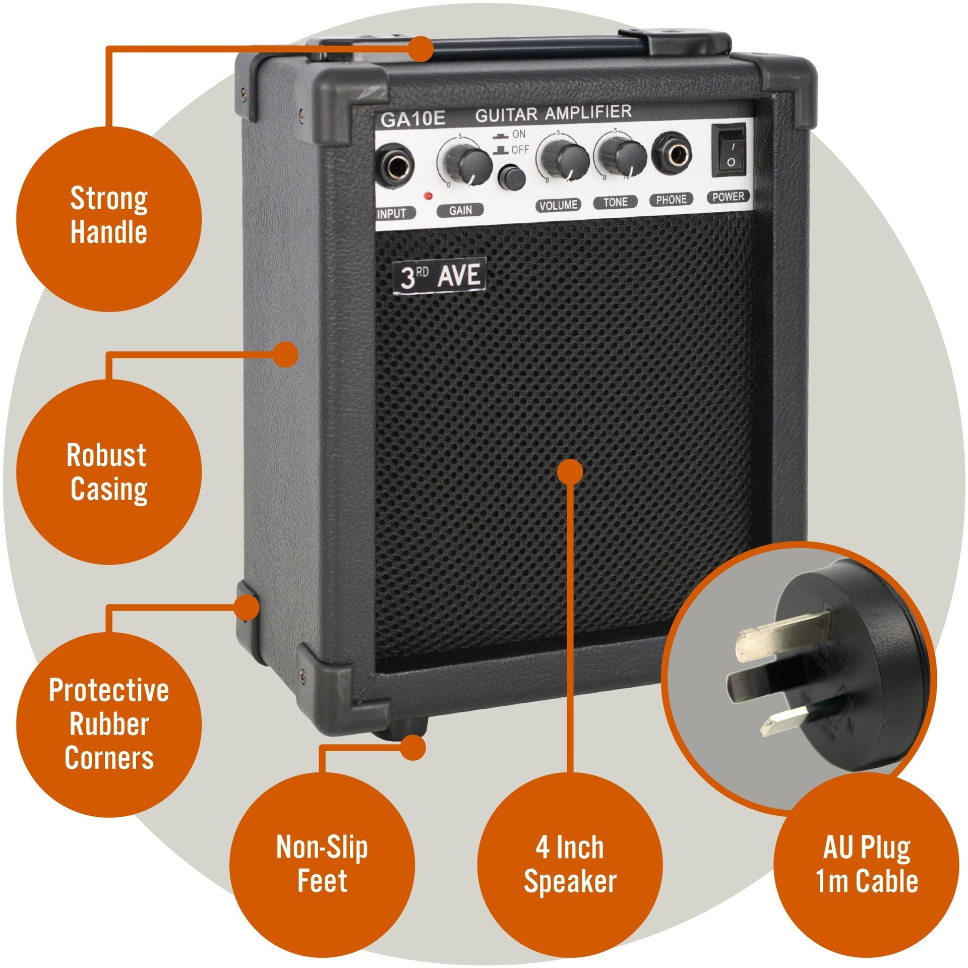 3rd Avenue 10W Electric Guitar Amplifier Does not apply