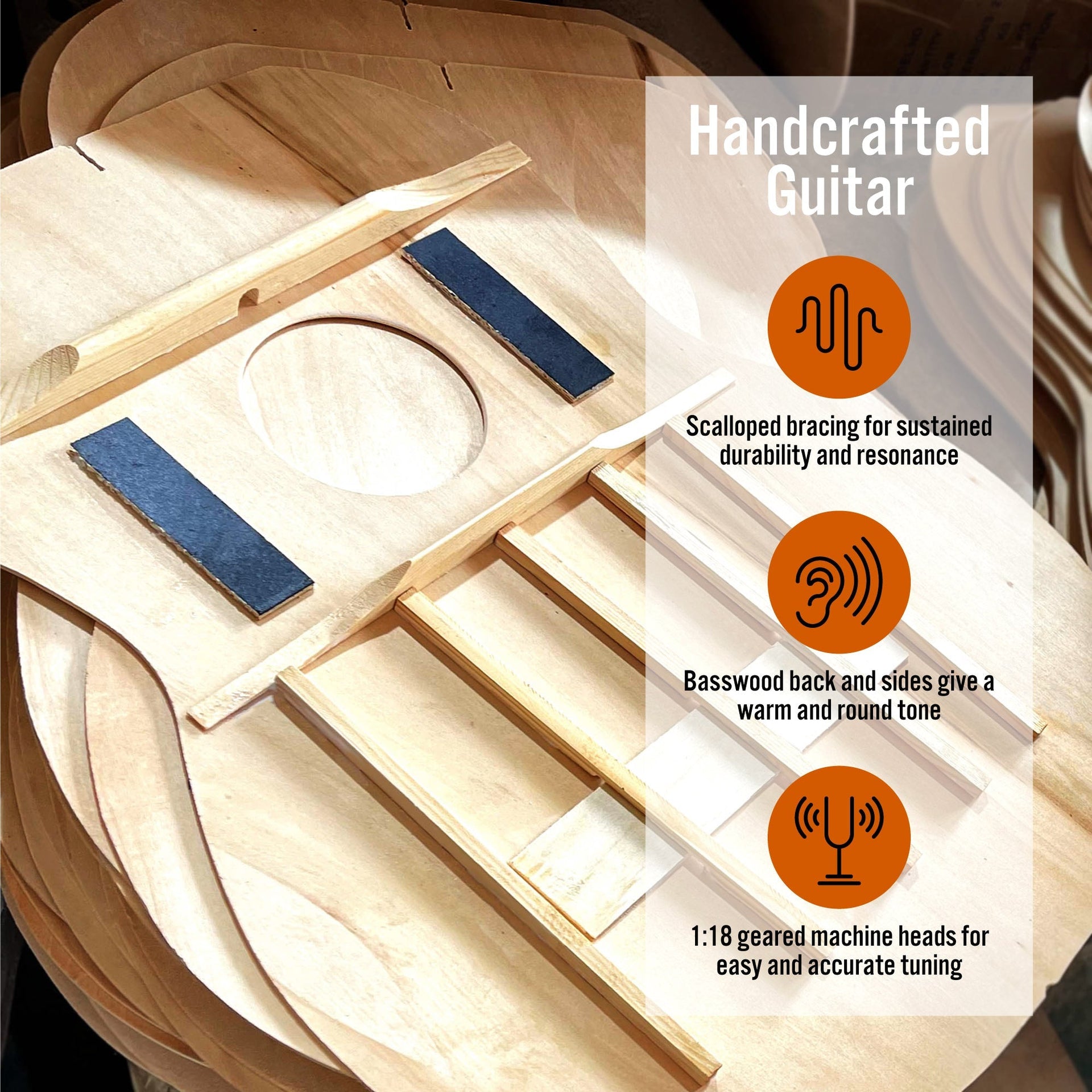 3rd Avenue Full Size Classical Guitar Pack - Natural Does not apply