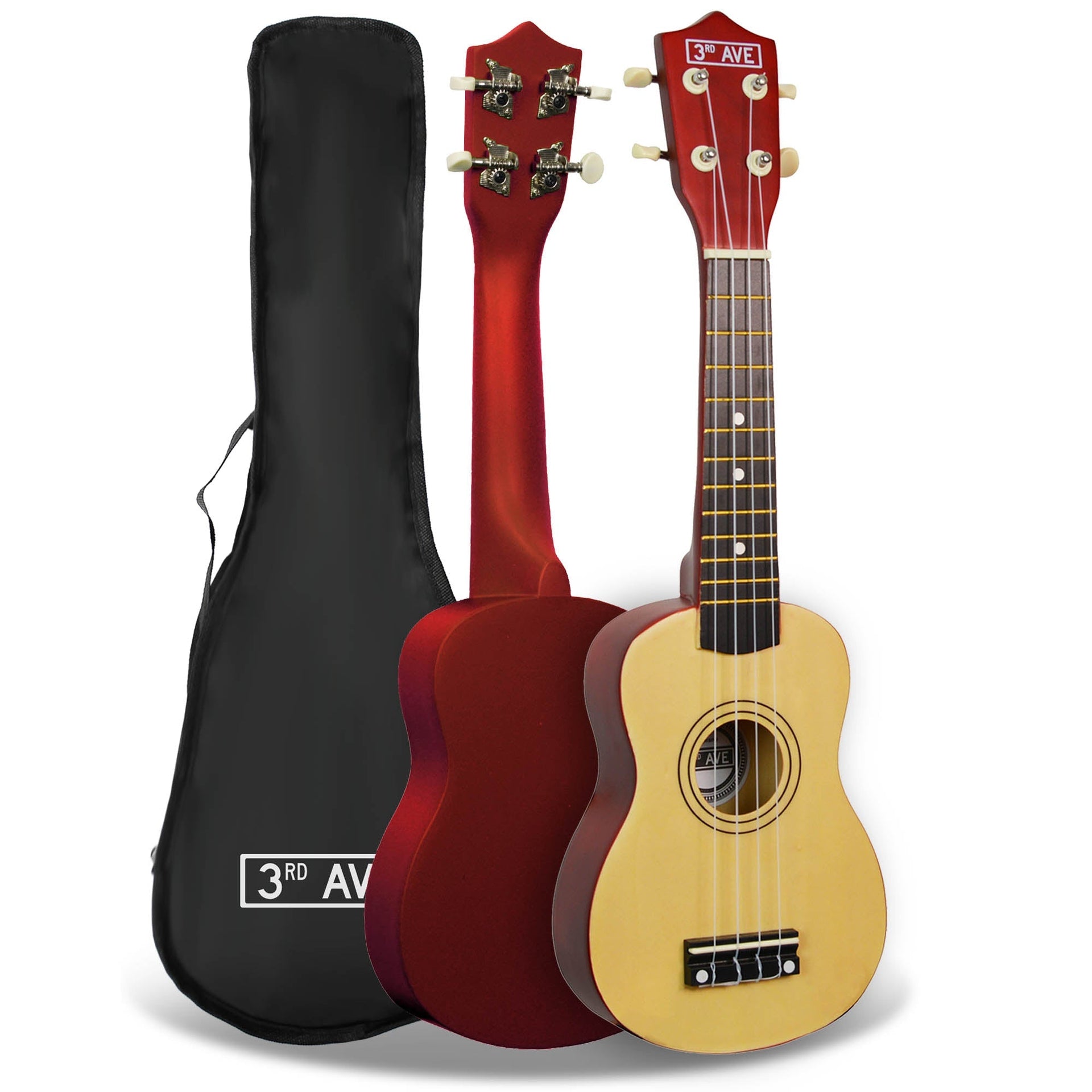 3rd Avenue Soprano Ukulele - Natural Does not apply